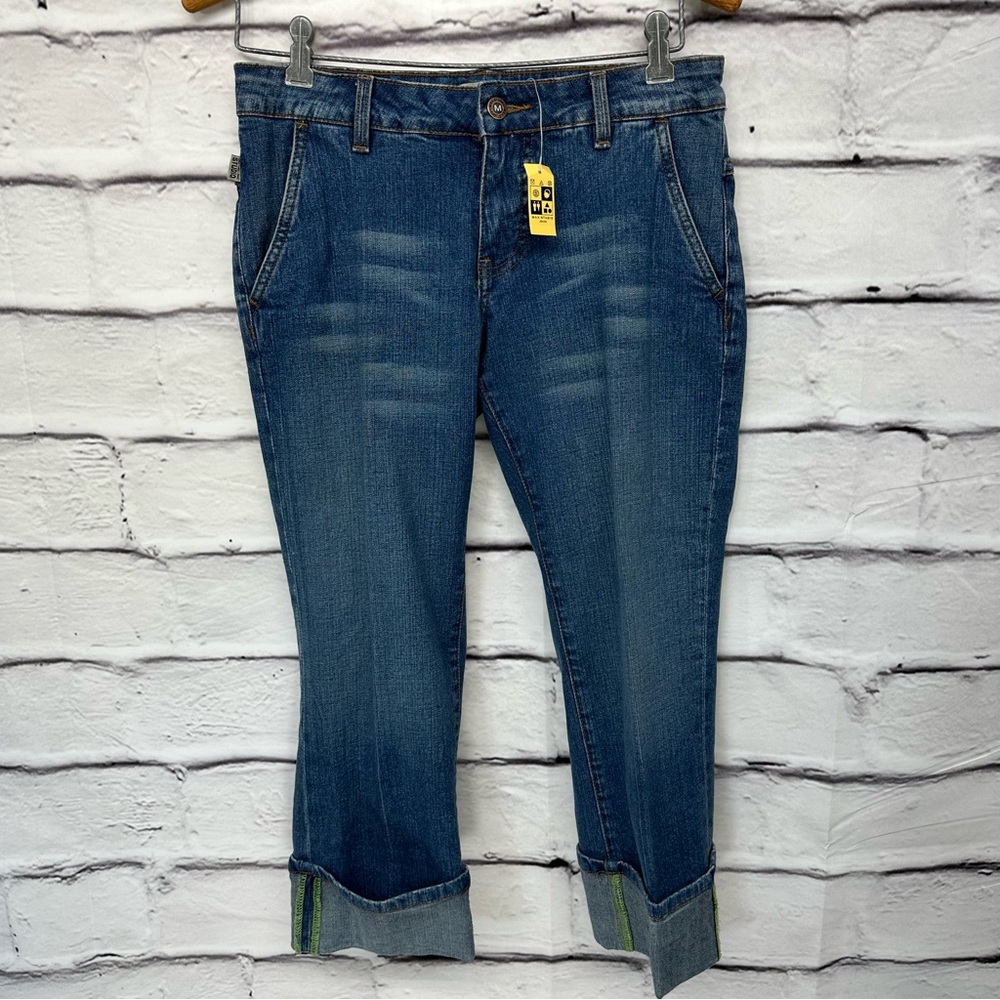 MAX STUDIO Capris Jeans Size 4 Cuffed 4 Pockets cropped New - Picture 4 of 15